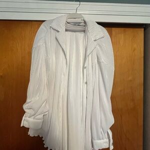 Waverles White Pajama set bridal